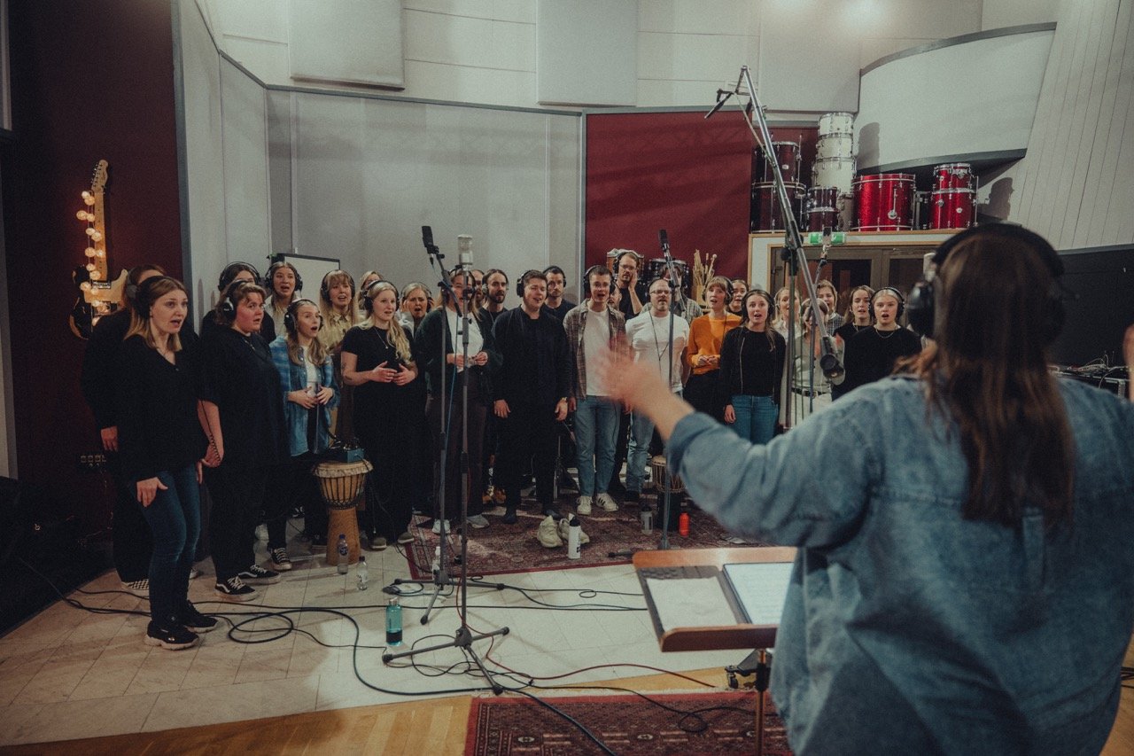 Från VasaGospels inspelning på Soundtrade Studios, bild 7