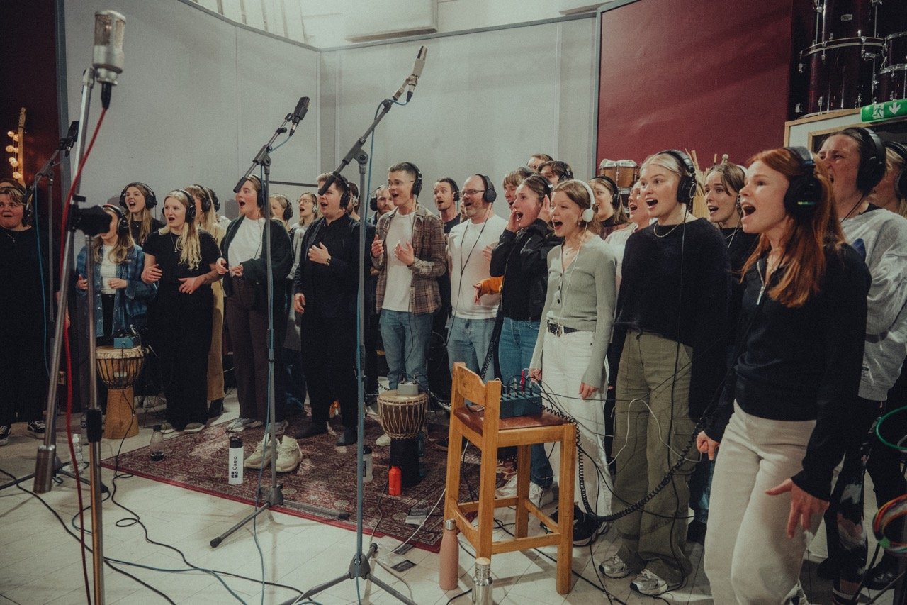 Från VasaGospels inspelning på Soundtrade Studios, bild 10