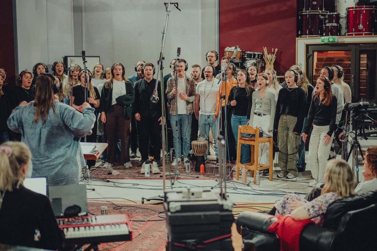 Från VasaGospels inspelning på Soundtrade Studios, bild 12