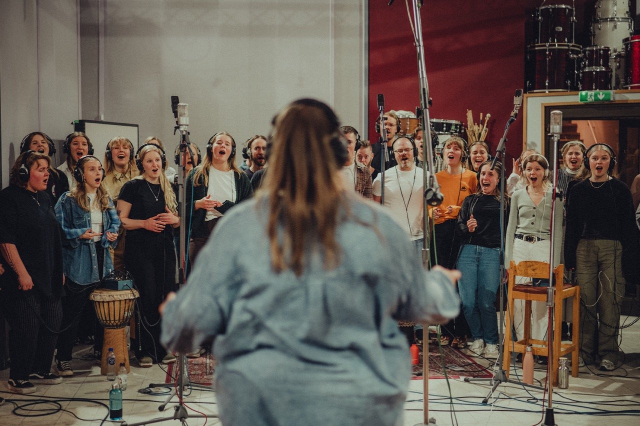Från VasaGospels inspelning på Soundtrade Studios, bild 14