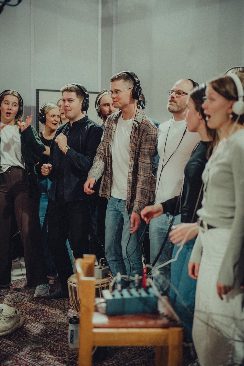 Från VasaGospels inspelning på Soundtrade Studios, bild 17