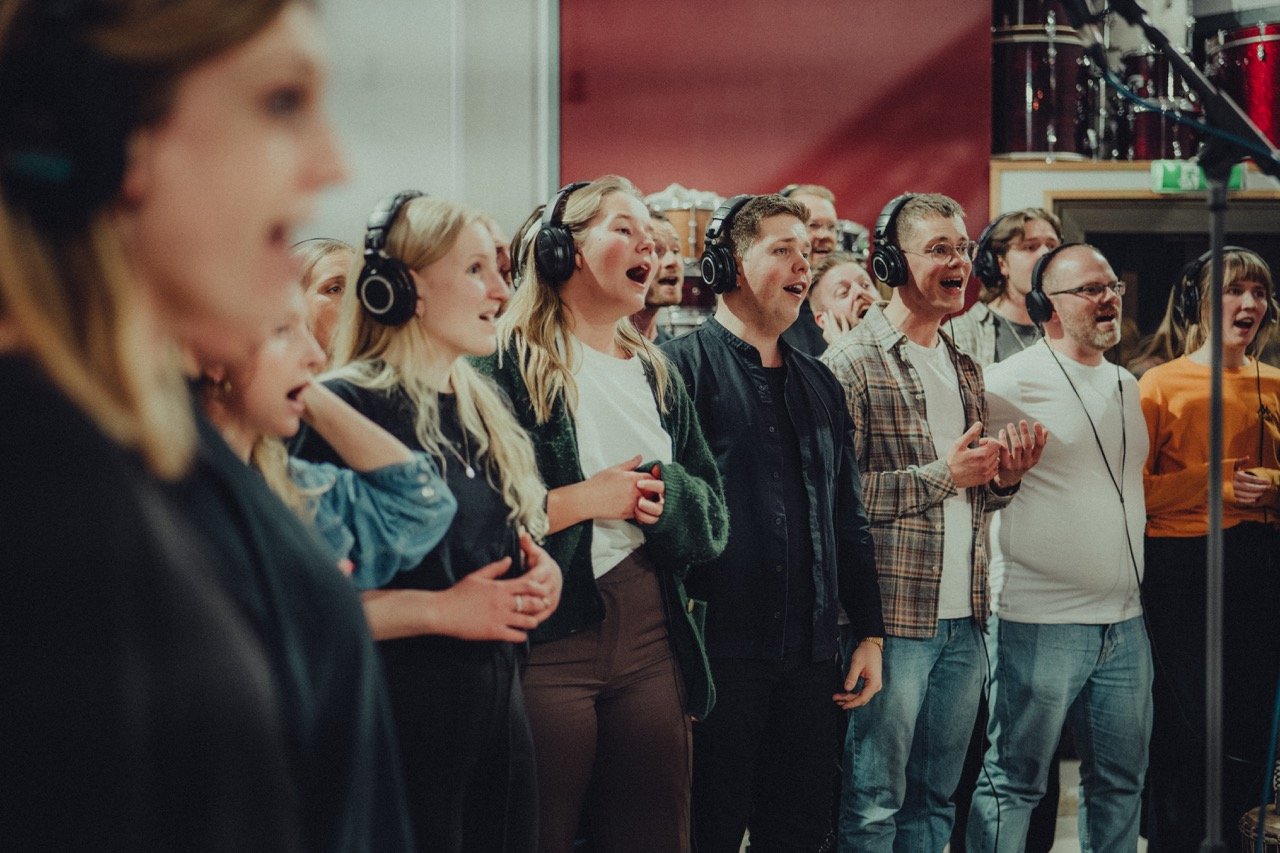 Från VasaGospels inspelning på Soundtrade Studios, bild 24
